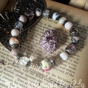 HEIRLOOM STATEMENT FLORA RHODONITE BRACELET
